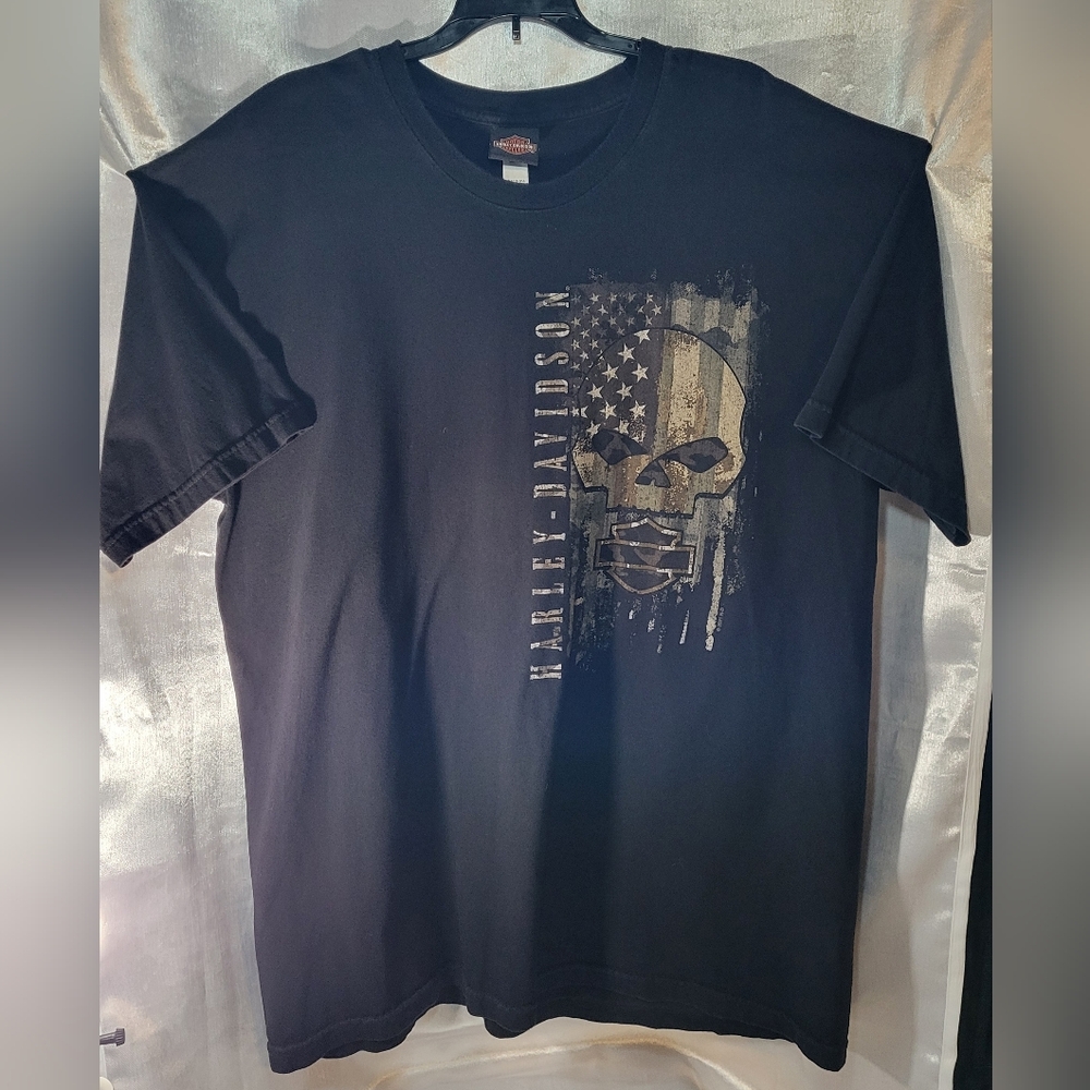 Harley-Davidson Black Skull Graphic Tee